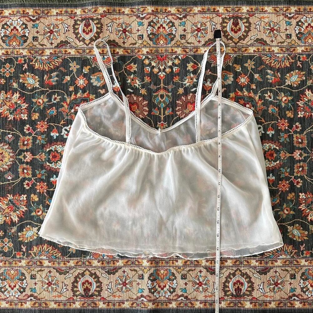 handmade white sheer camisole - Picture 7 of 8